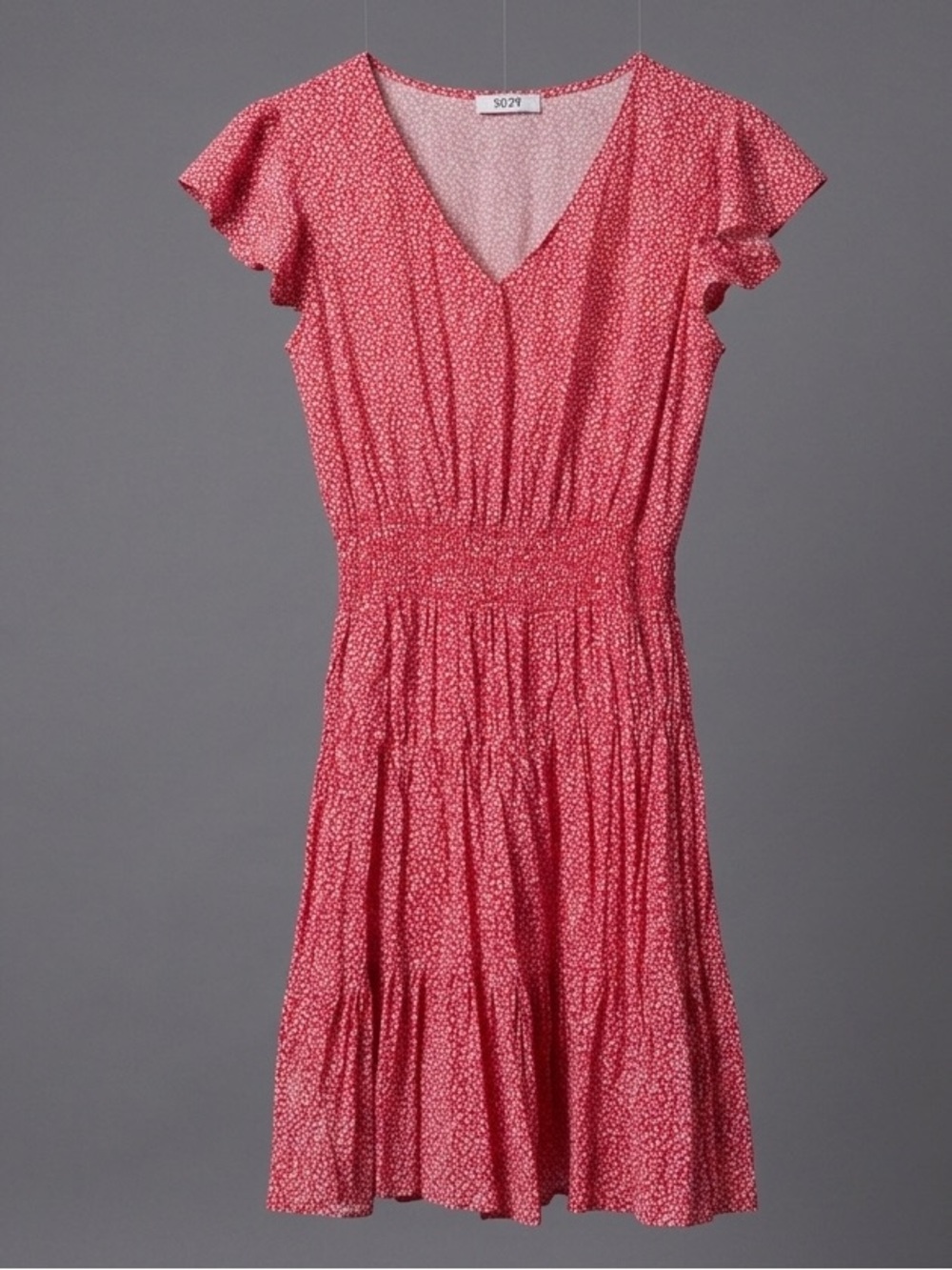 Suzy Shier Red Floral Dress